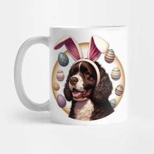 American Water Spaniel with Bunny Ears Easter Delight Mug